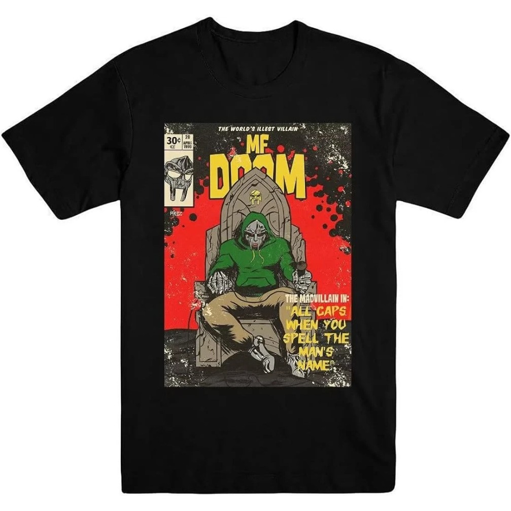 Kaos Hip Hop MF Doom, Kaos Mf Doom, Kaos Grafis Mf Doom