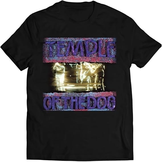 Kaos Temple of the Dog Pria Lengan Pendek Hitam