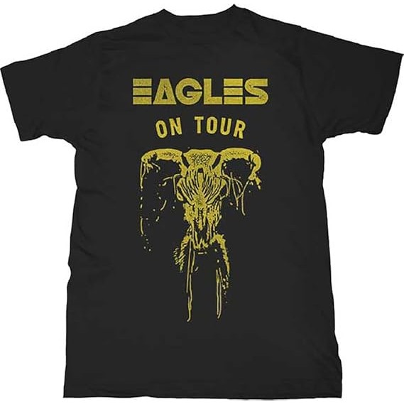 Kaos Tengkorak Eagles On Tour Pria Hitam