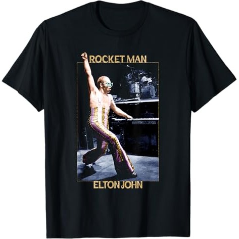 Kaos Foto Piano Panggung Elton John x Rocketman