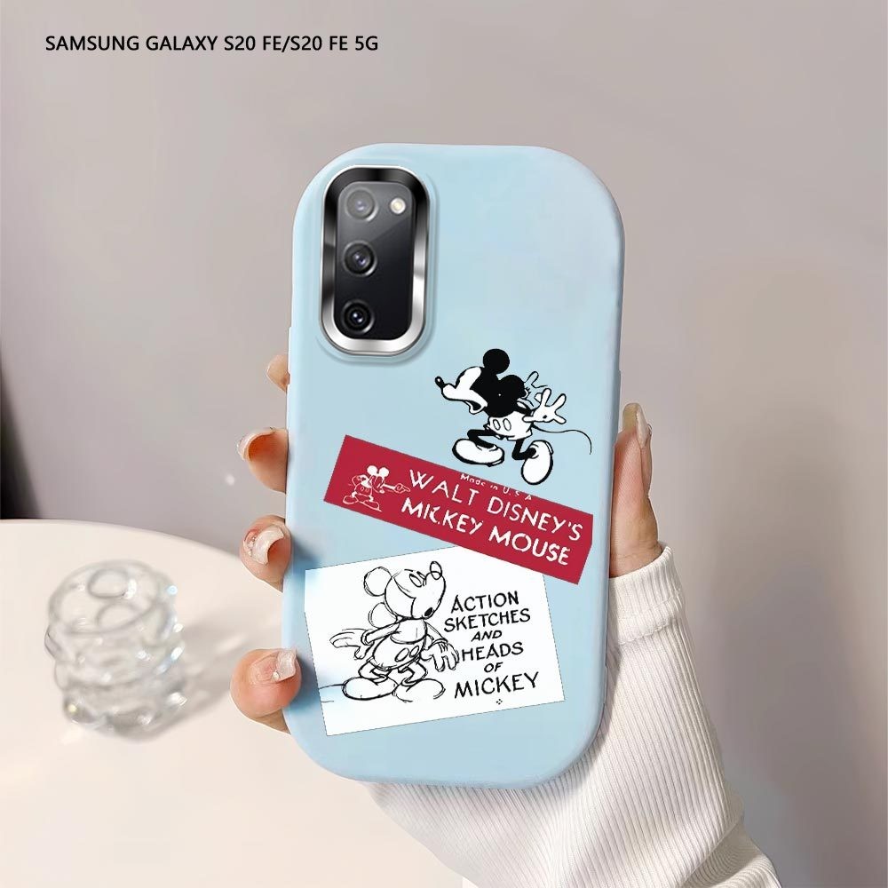 Softcase Untuk Samsung Galaxy S20 FE S21 FE S22 Ultra 5G Cute Mickey Pattern Cover Case Soft Origina