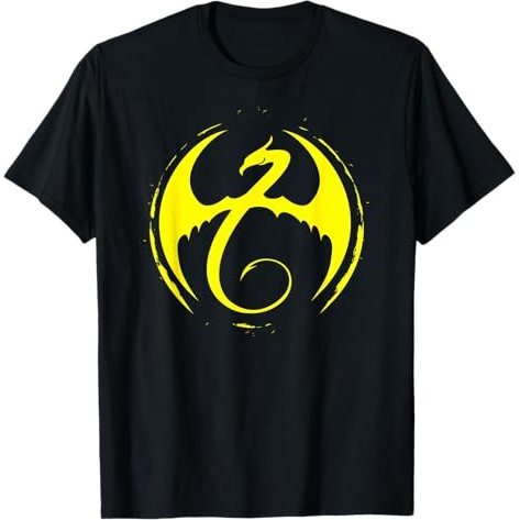 Kaos Grafis Logo Naga Klasik Marvel Iron Fist