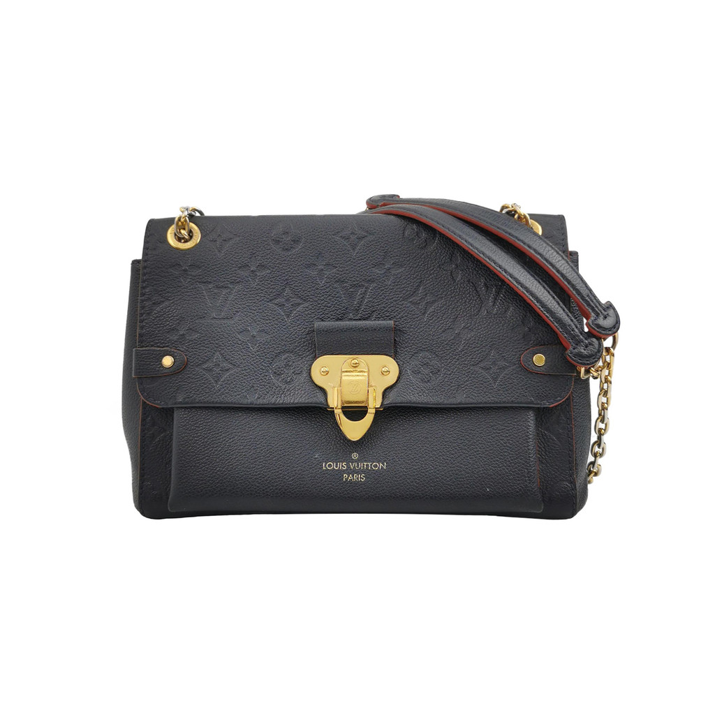 Louis Vuitton (LV) Tas Selempang Kulit Sapi Muda Monogram Embossed Kunci Vavin