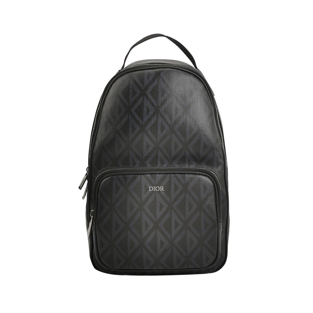 Dior Rider Tas Pinggang/Dada Kulit Sapi Pola Berlian dengan Logo Huruf