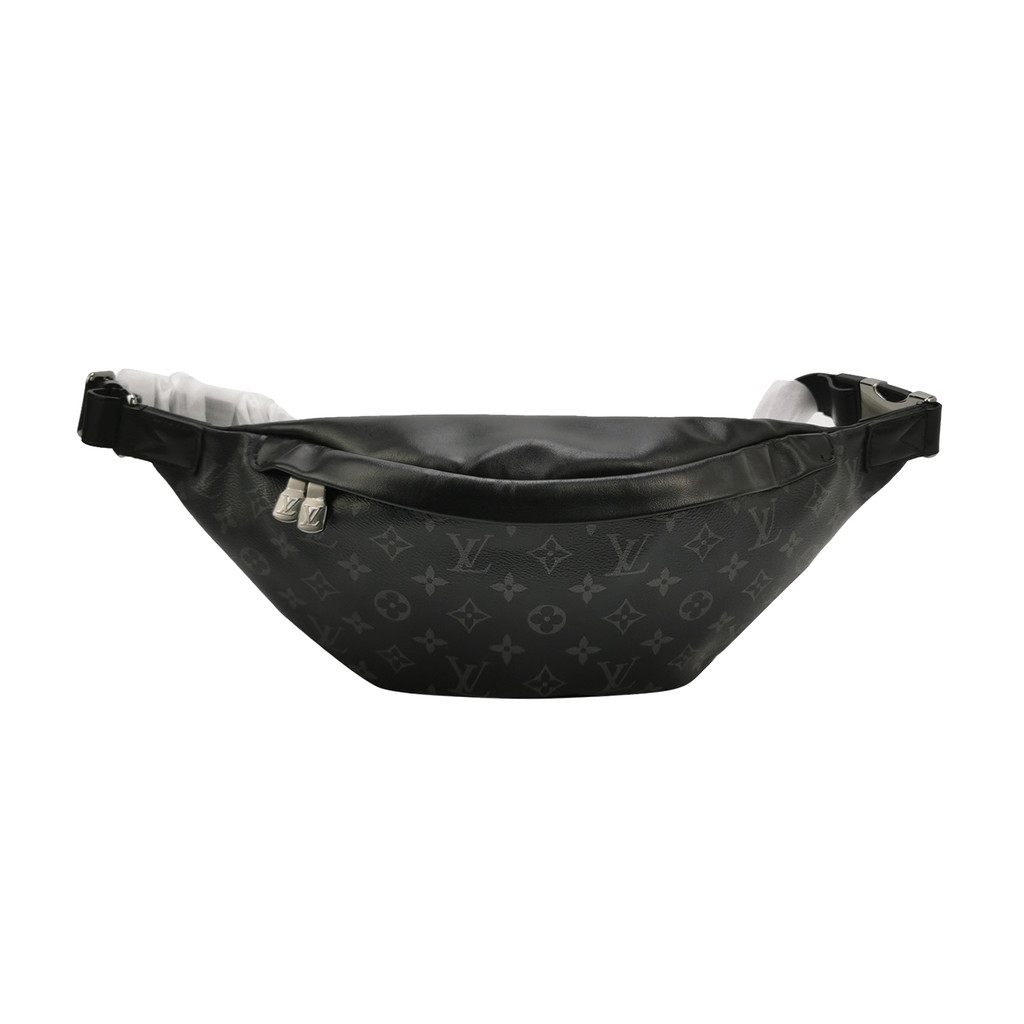 Louis Vuitton (LV) Tas Pinggang/Dada Discovery Kecil Kulit Sapi Muda dengan Logo Monogram Versi Chip