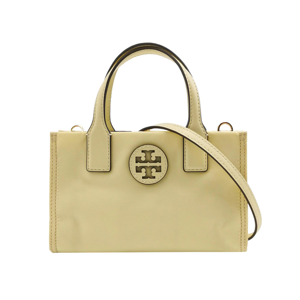 Tory Burch Ella Mini Tas Selempang Nylon Warna Solid dengan Logo Double T