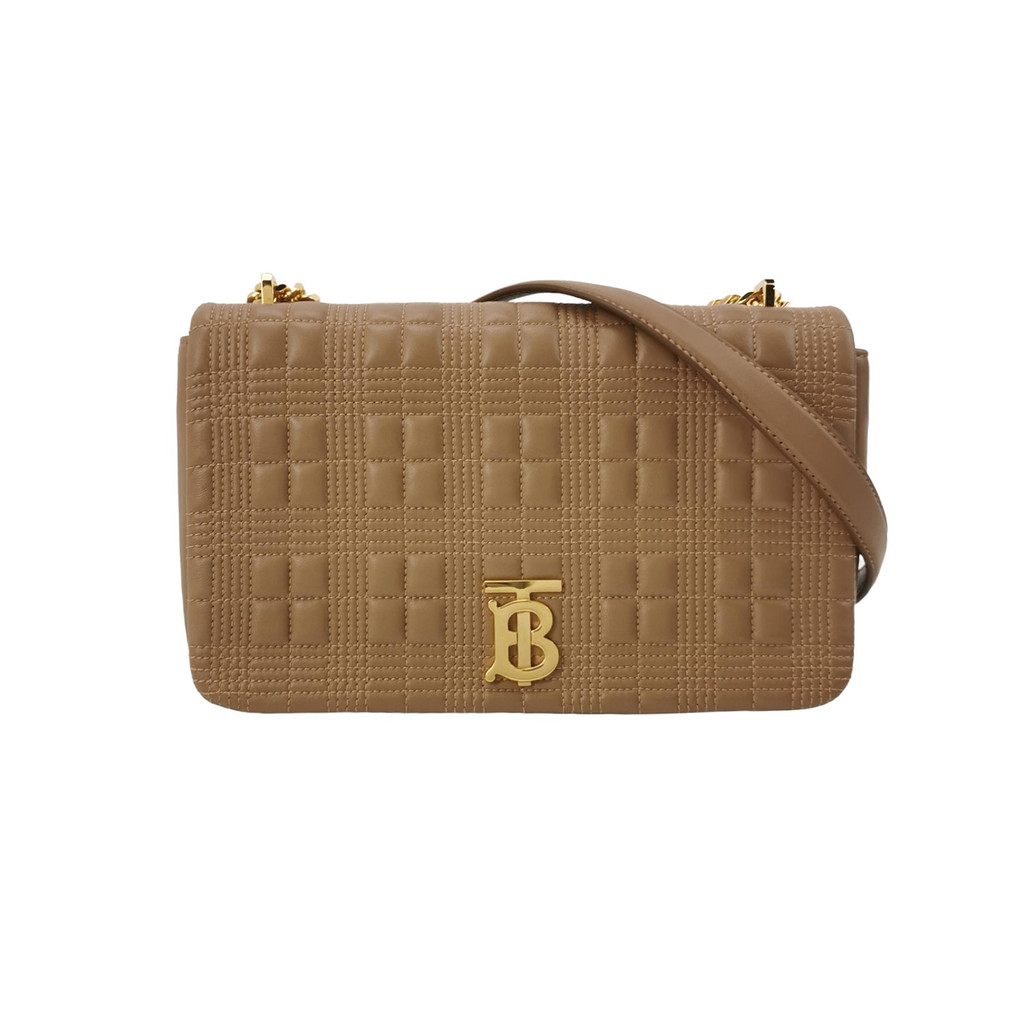 Burberry Tas Bahu Lola Kulit Domba Polos Berjahit TB Logo