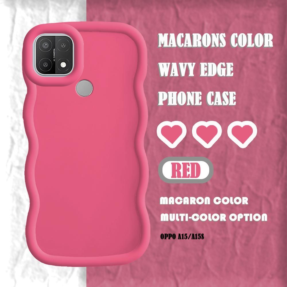 Untuk OPPO A15 A15S A12 A12S A7 A5S A3S A12e Solid Color Phone Case Macaron Soft Silicone Casing