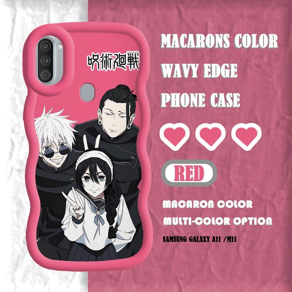 Untuk Samsung Galaxy A11 A21S A51 A50 A50S A30S A30 A20 A20S A10S M11 Anime (Jujutsu Kaisen) Phone C