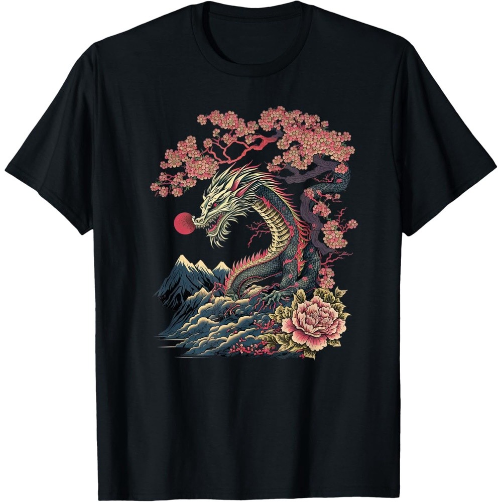 Japanese Aesthetic Dragon japanese art Japan Tattoo T-Shirt