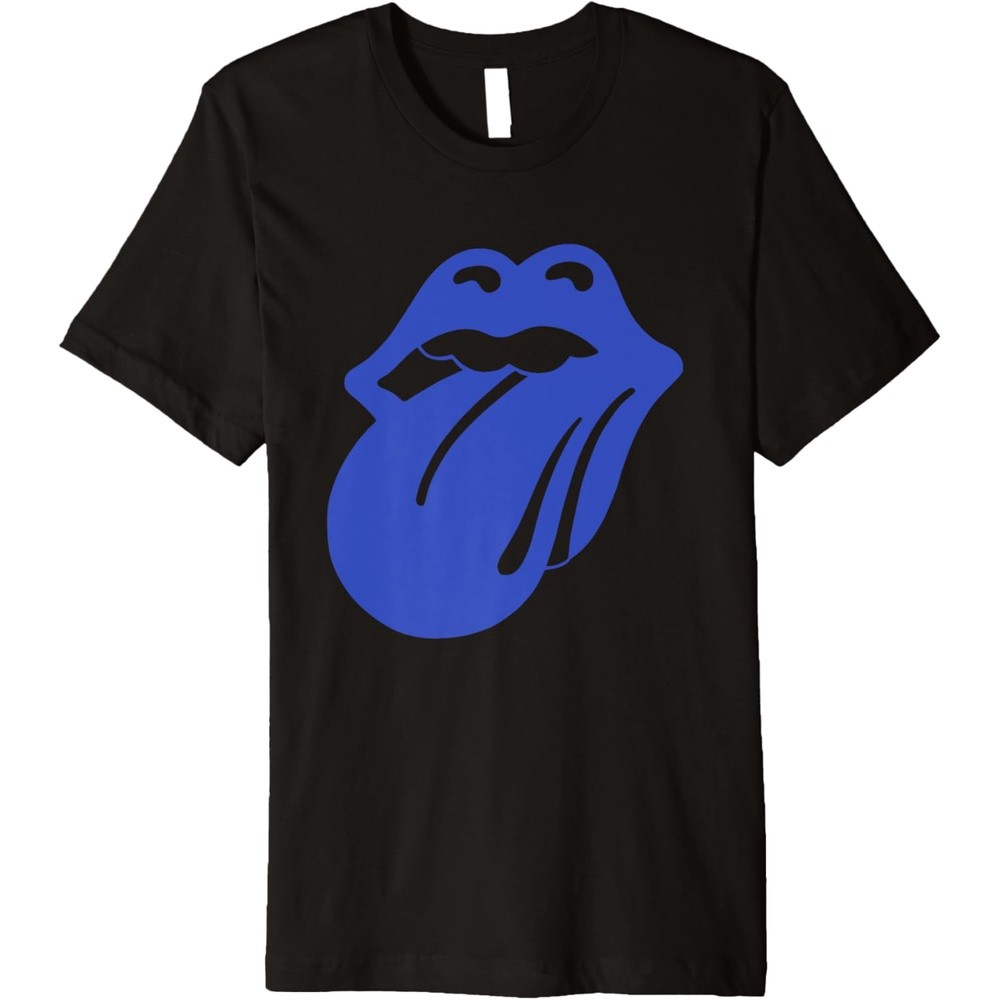Mens The Rolling Stones Blue & Lonesome Logo Premium T-Shirt