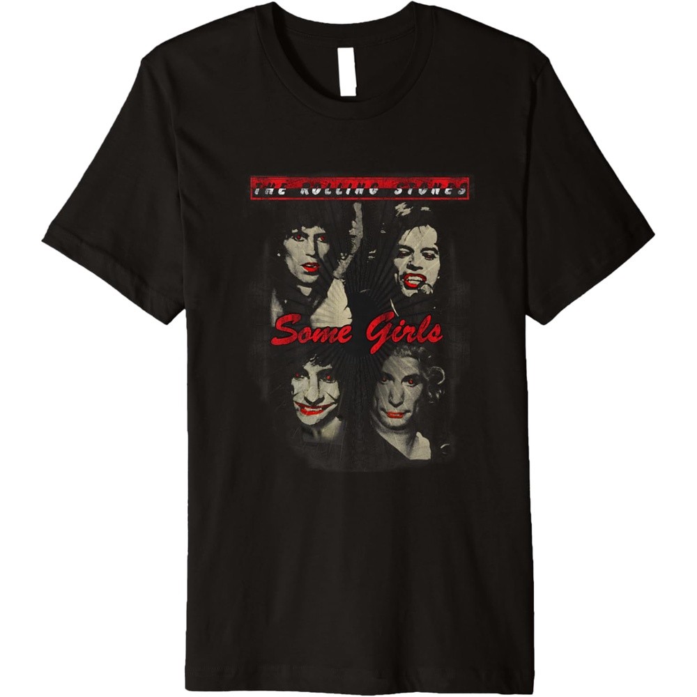 Rolling Stones Official Red Lipstick Some Girls Premium T-Shirt