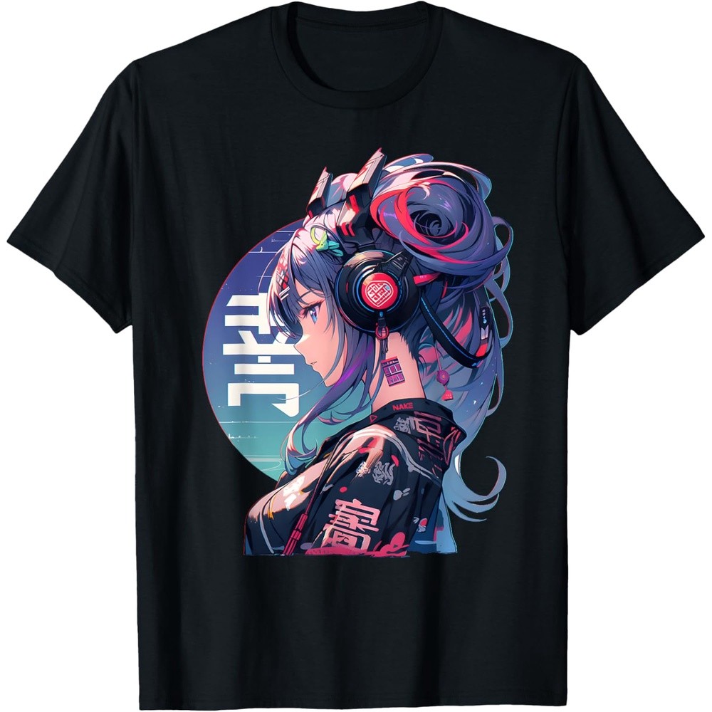 Manga Anime Aesthetic Cyberpunk Techwear Harajuku T-Shirt