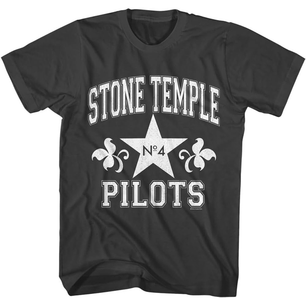 Stone Temple Pilots No. 4 STP Athletic Mens Short Sleeve T Shirt 90s Music Vintage Style Graphic Tee