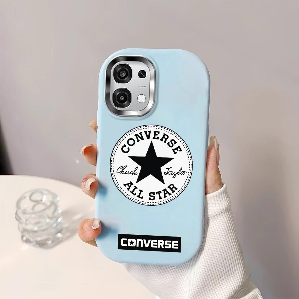 Untuk OPPO A6 Pro 4G 5G Converse Pentagram Back Cover Case Soft Original Liquid Silicone Casing