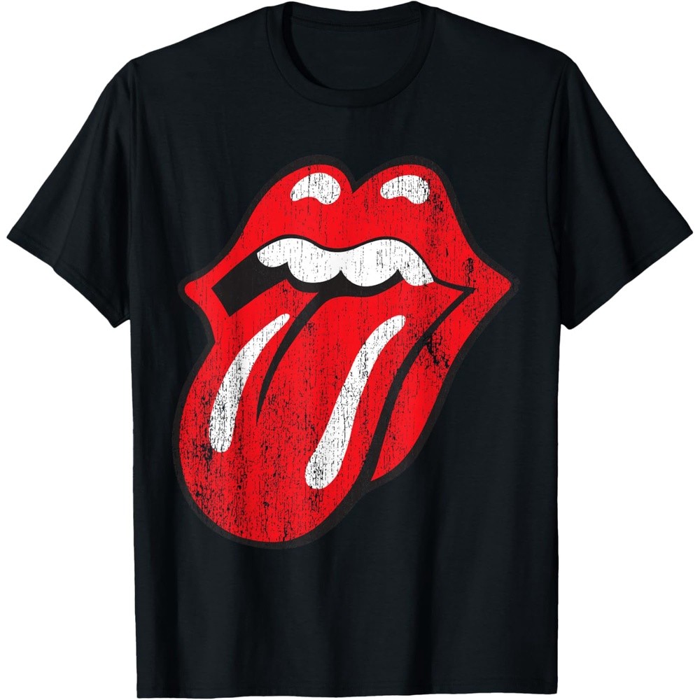 Rolling Stones Official Distressed Tongue T-Shirt
