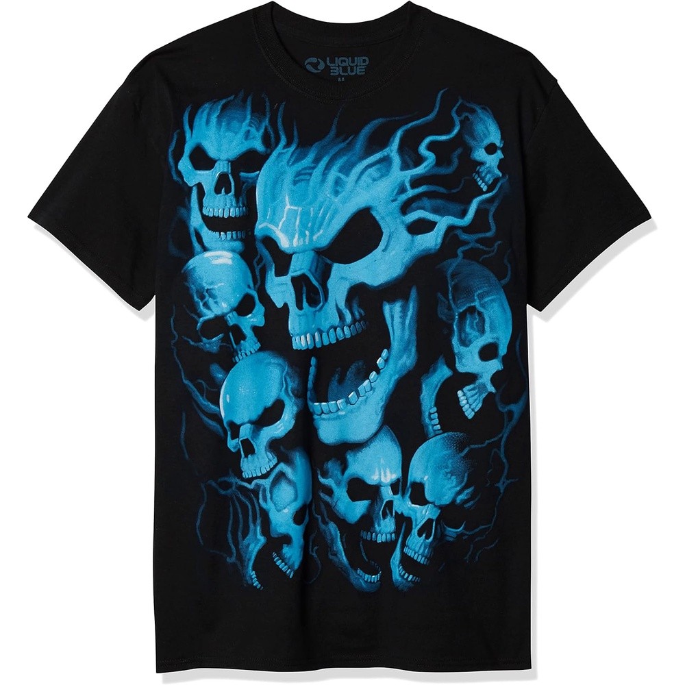 Liquid Blue Men's Vampire Skulls T-Shirt