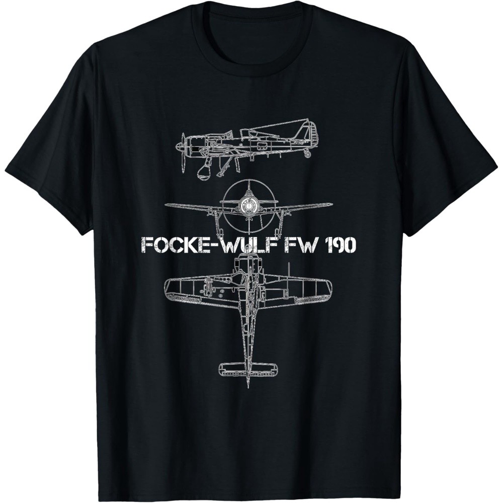 Focke-Wulf Fw 190 WW2 Fighter German Airplane T-Shirt