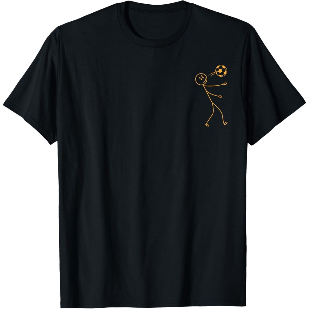 Soccer Stick Figure Soccer Player Funny Stick Figure Soccer T-Shirt