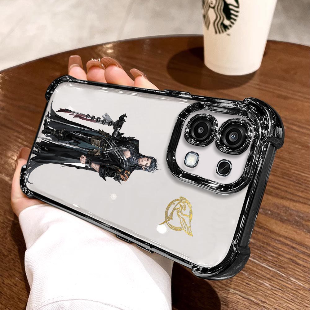 Untuk OPPO A6 Pro A6X A6S A6 4G 5G Fashion Transparent Clear Phone Case Plating Anti-Knock Cover Qoo