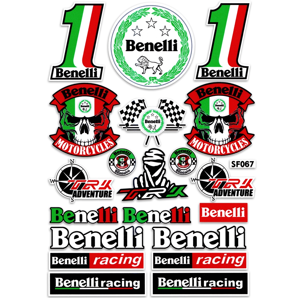 Benelli Stiker Reflektif Decal Helm Badge Motor Fuel Tank Logo Benelli 600 300 250 302 Motor Modifikasi Dekorasi