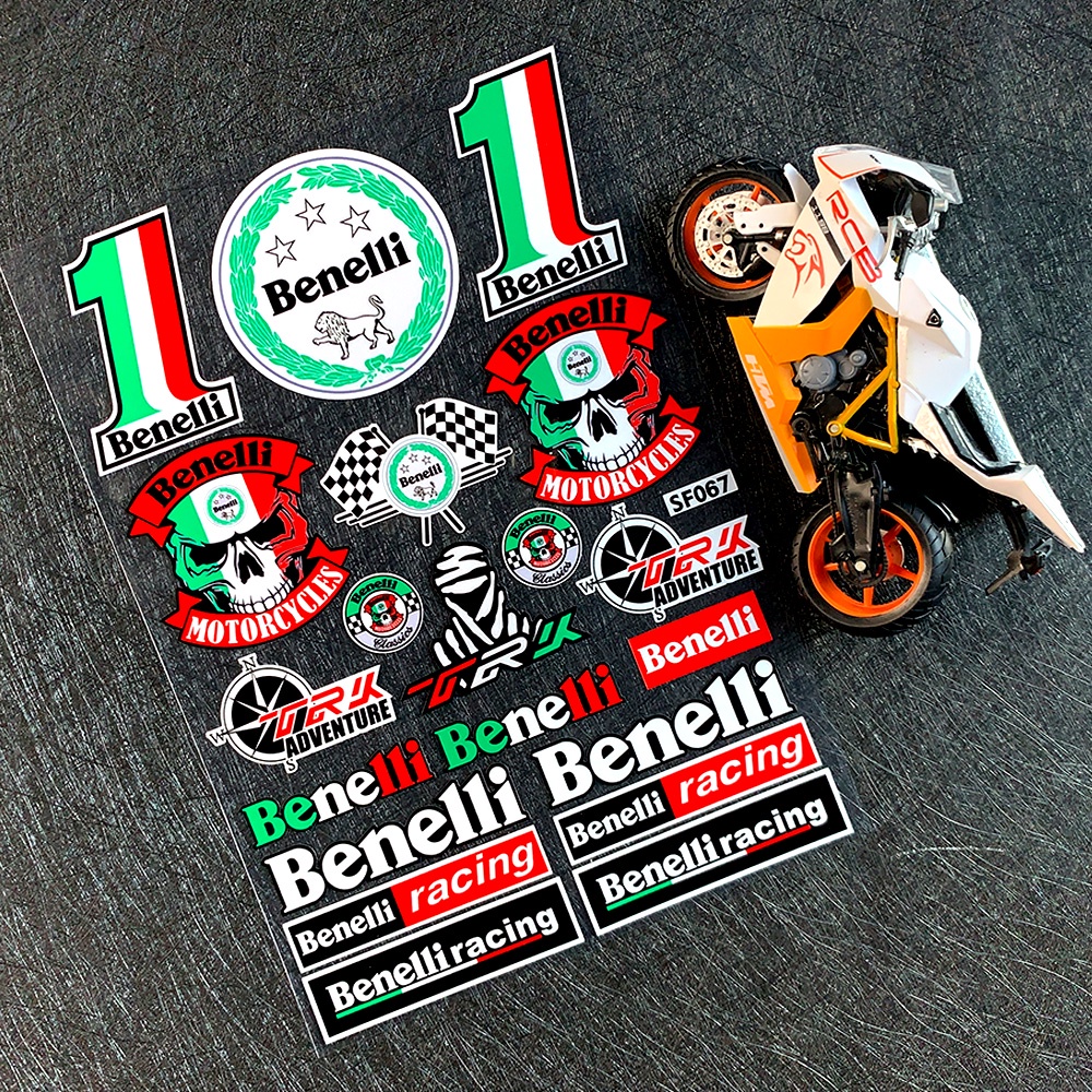 Benelli Stiker Reflektif Decal Helm Badge Motor Fuel Tank Logo Benelli 600 300 250 302 Motor Modifikasi Dekorasi