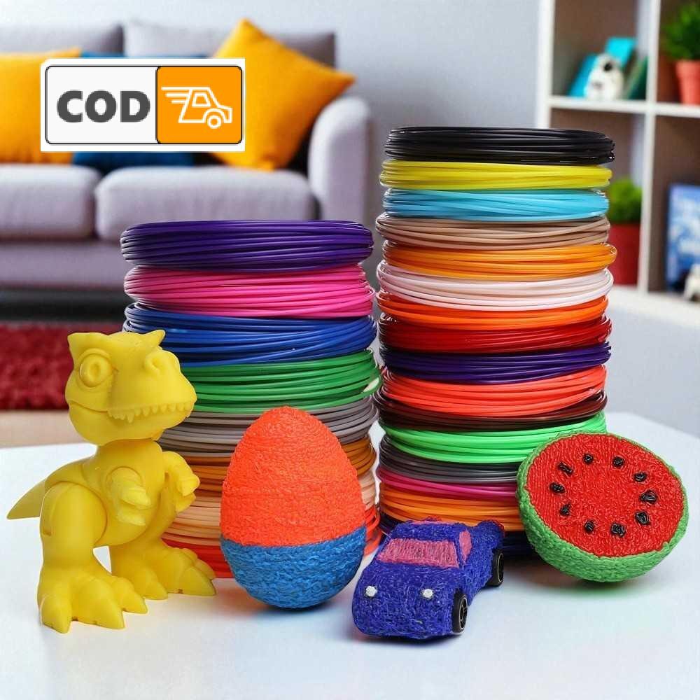

Filamen 3D Printing Pen PLA 1.75mm 10 Warna 5M Bahan Cetak Objek Mainan Kreatif DIY Plastic Material