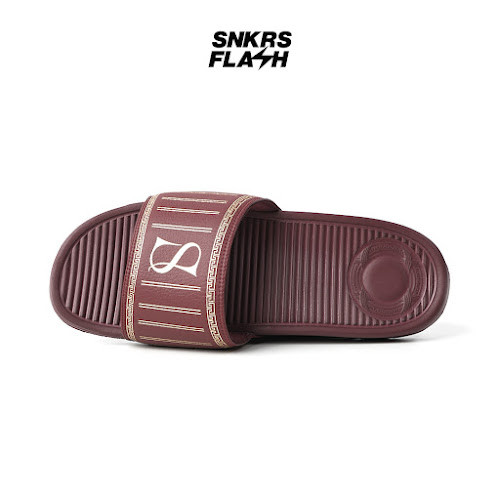 SANDALBOYZ COURT SLIDE THE MONOGRAM COLLECTION OXBLOOD Sandal Unisex - 18SHOX - Size 46
