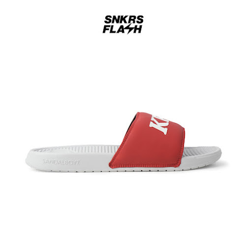 SANDALBOYZ COURT SLIDE KFC LOGO RED WHITE Sandal Unisex - 19SBKFCM - Size 48