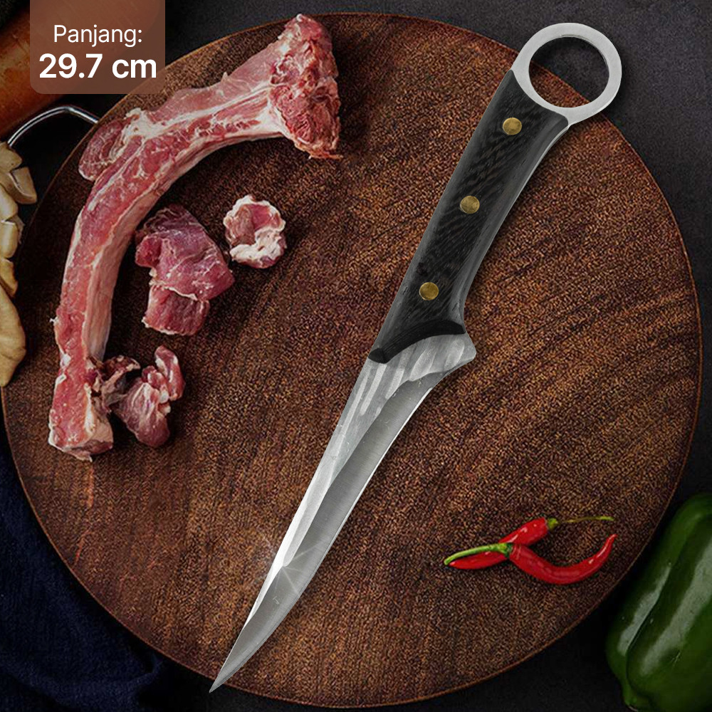 XXCC Pisau Fillet Daging: Bilah Forged Hammer, Pegangan Ergonomis