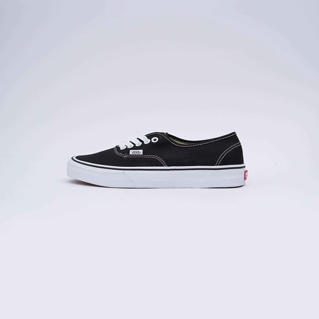 black and white authentic vans womens