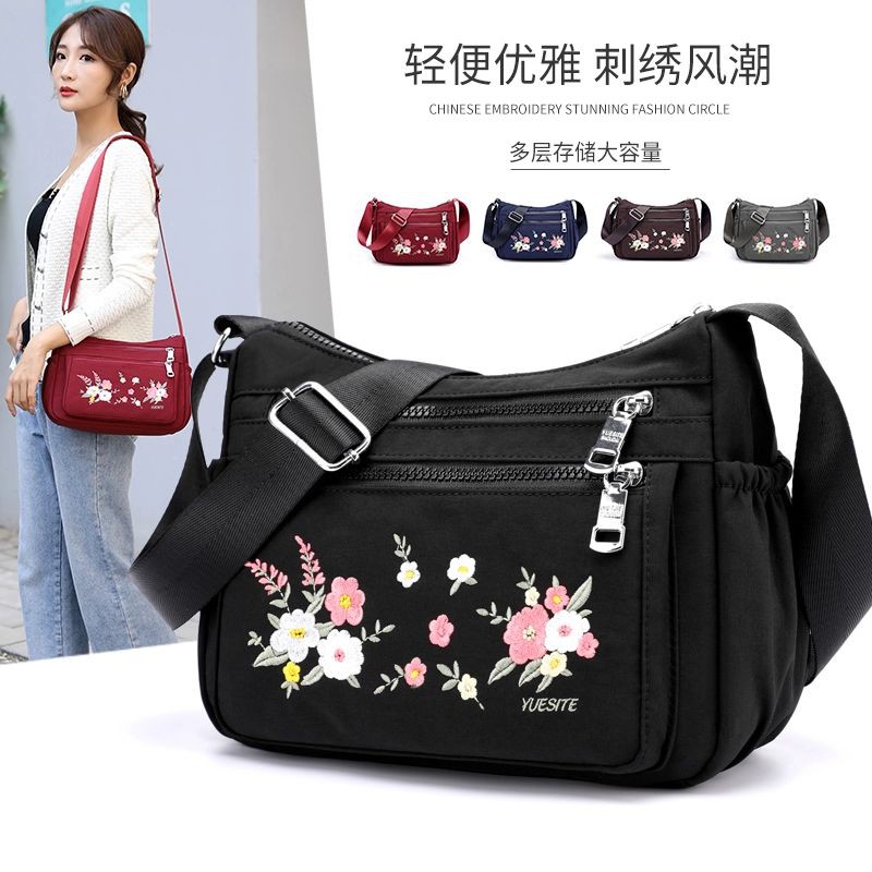 COD SALE 2.2 - TAS SELEMPANG WANITA | TAS BORDIR MIKRO | FASHION TAS SELEMPANG CASUAL SMALL FLOWER BORDIR BEAUTIFUL BAG TRAVEL SCHOOL BAG