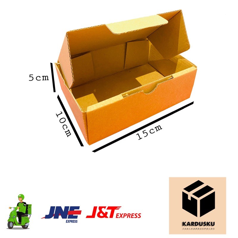 

kardus die cut polos baru uk 15x10x5 cm