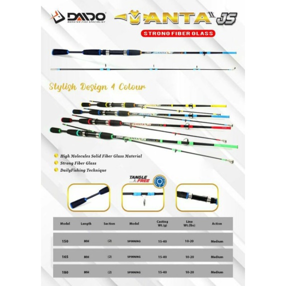 Joran Daido Manta II JS 150 165 180 cm