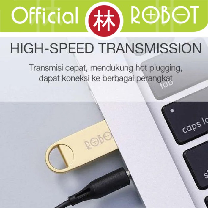Robot RF308 8GB Flashdisk Metal High Speed &amp; Lightweight USB