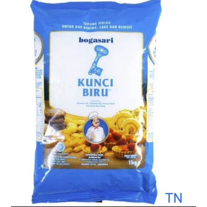 

Kunci Biru 1kg tepung terigu bogasari