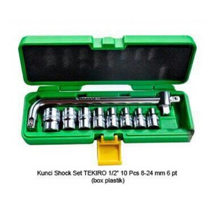KUNCI SOCK SOCKET SET MERK TEKIRO BOX PLASTIK