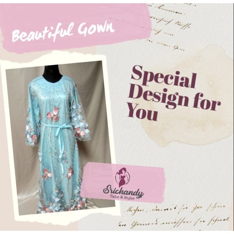 Jahit 3D Gown with 3D Mask