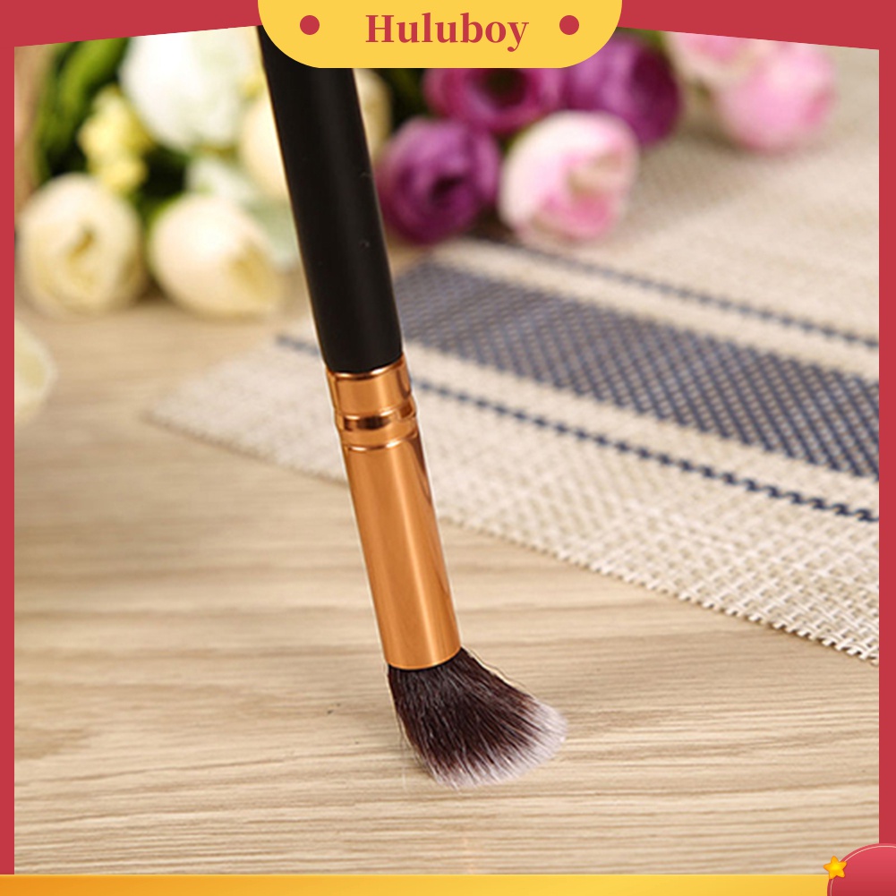 Huluboy Huluboy♡ 12pcs / Set Brush Kosmetik / Makeup Pro Untuk Foundation, Bedak, Eyeshadow, Eyeliner, Bibir