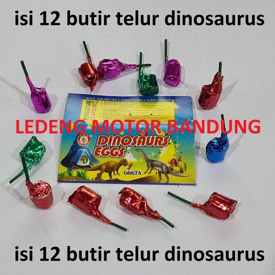 Dino Egg Kembang Api Pretek Telor Dinosaur Eceran Mainan Anak Aman pesta