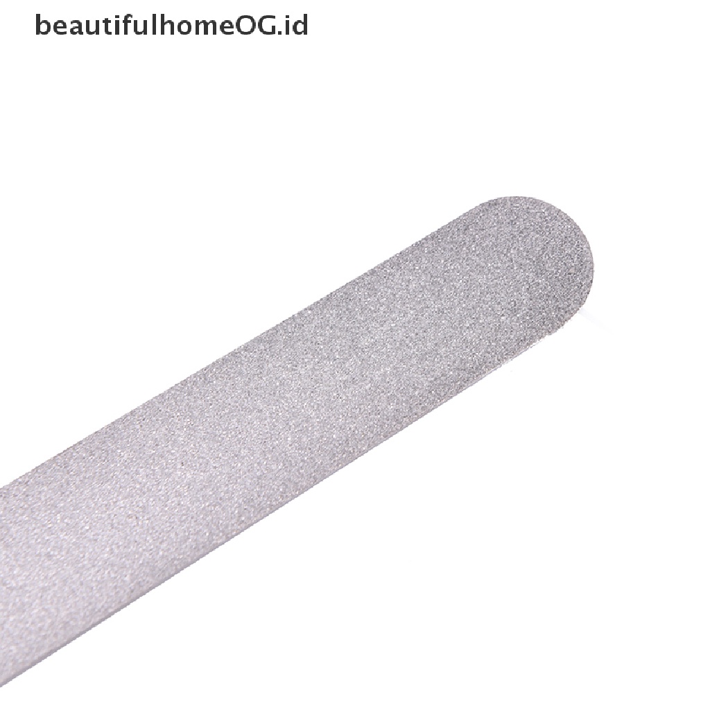 Alat Kikir Kuku Dua Sisi Bahan Stainless Steel Metal Untuk Manicure Pedicure