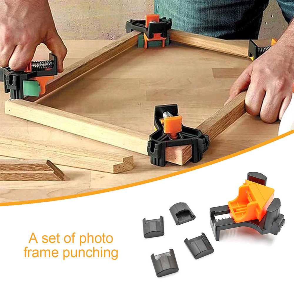 TD - PKK VAHIGCY Corner Clamp Clip Penjepit Sudut Kayu 90 Derajat 4PCS - AT8803