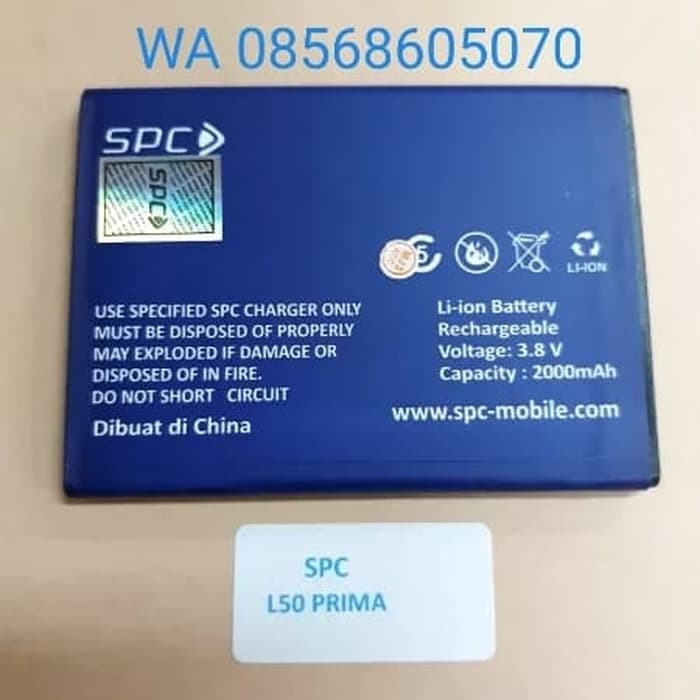 DISKON BATERAI SPC L50 PRIMA ATAU BATTERY SPC L50