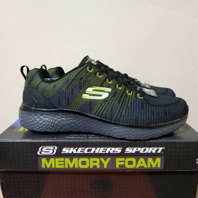 skechers memory foam black