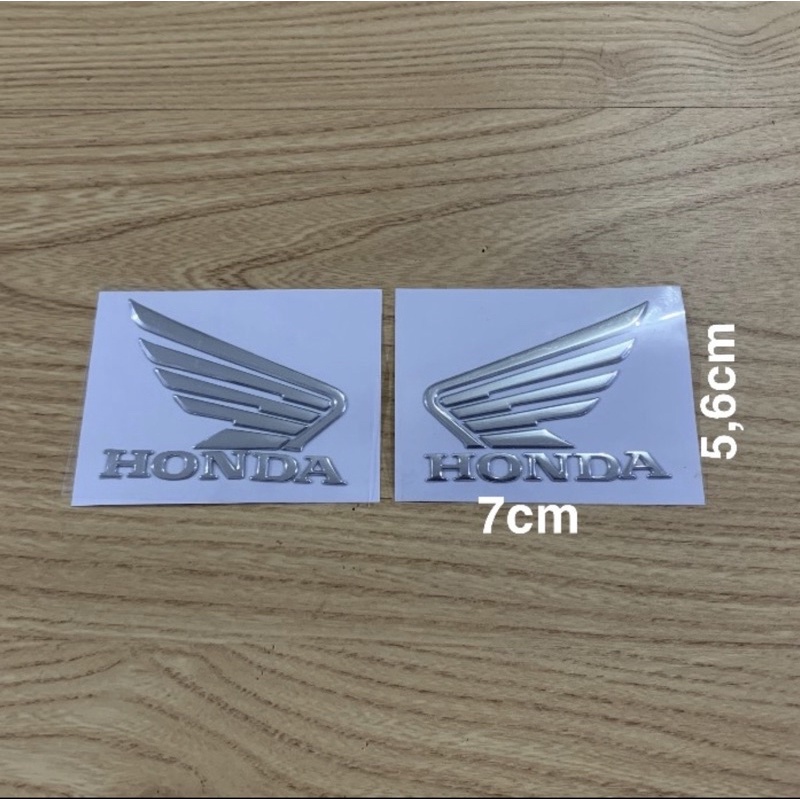 HARGA SEPASANG EMBLEM 3D LOGO WINGS SAYAP HONDA 7cm x 5,6cm