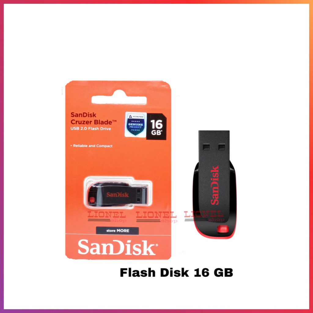 FLASH DISK SANDISK 16 GB ORIGINAL