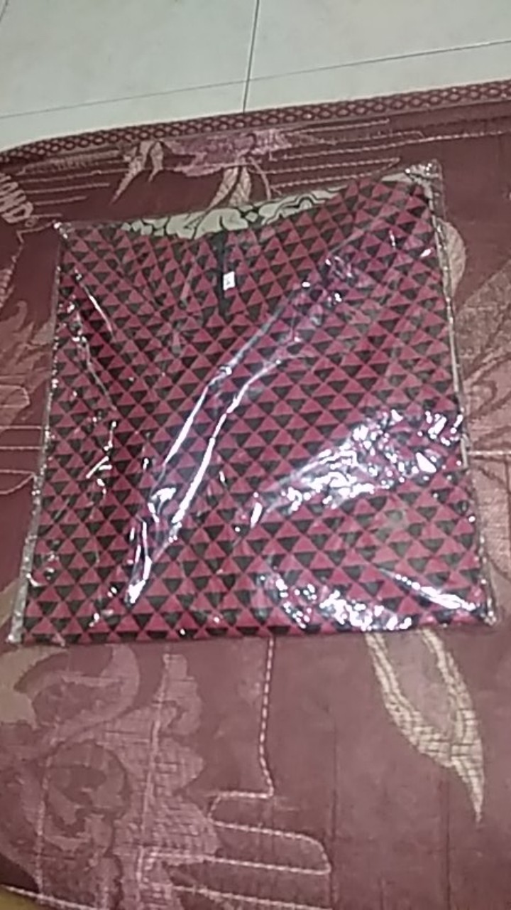 Tey-17 Batik Wanita Asj Sa Hrb026 Kenongo Kemeja Tosca Pendek