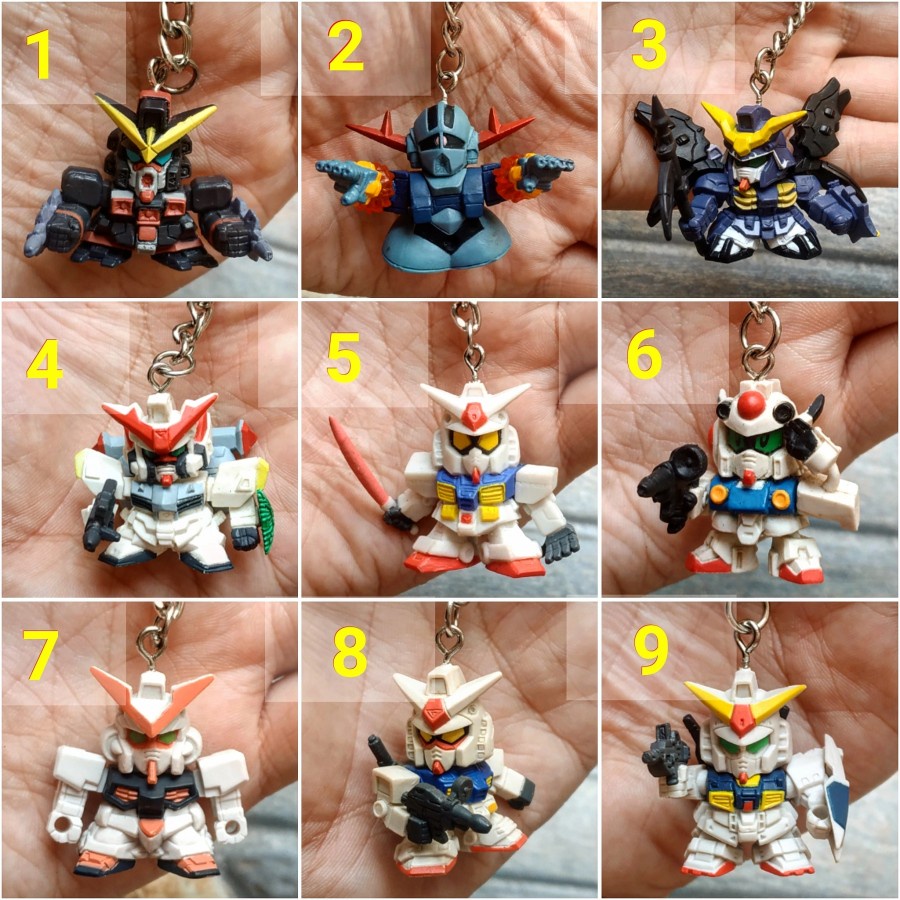 Gantungan Kunci Keychain Gundam Action Figure (G)