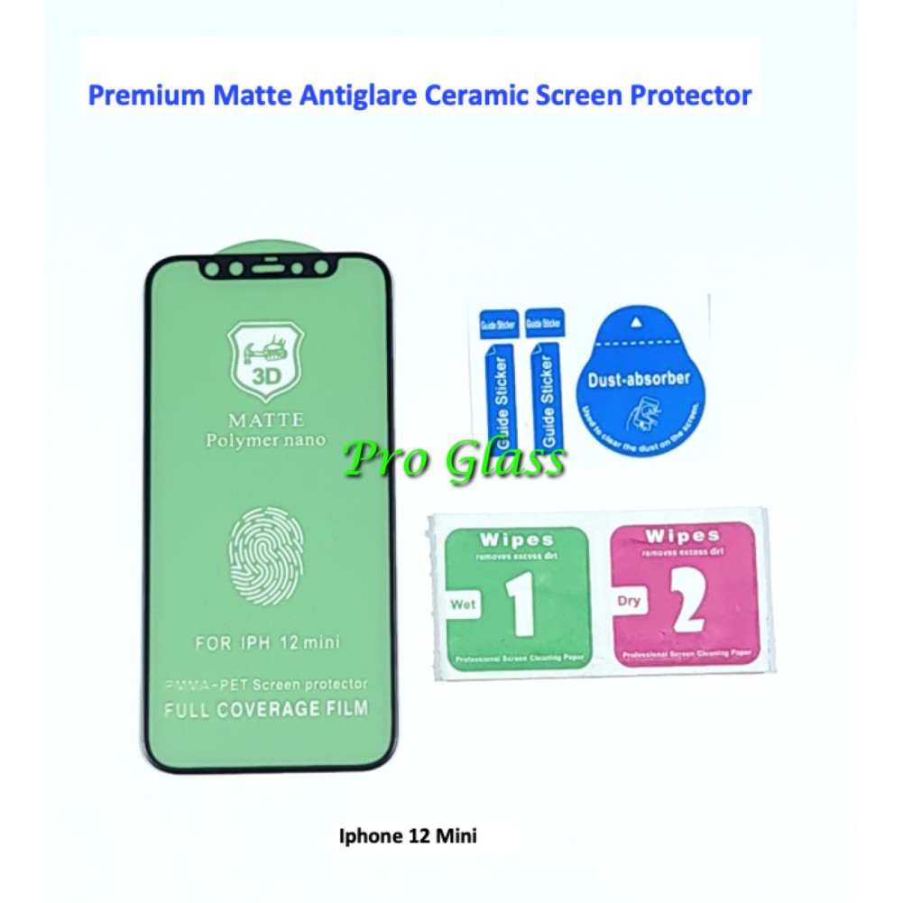 Iphone 12 / 12 Mini / 12 PRO / 12 PRO MAX Antiglare Shock Ceramic Premium Screen Protector