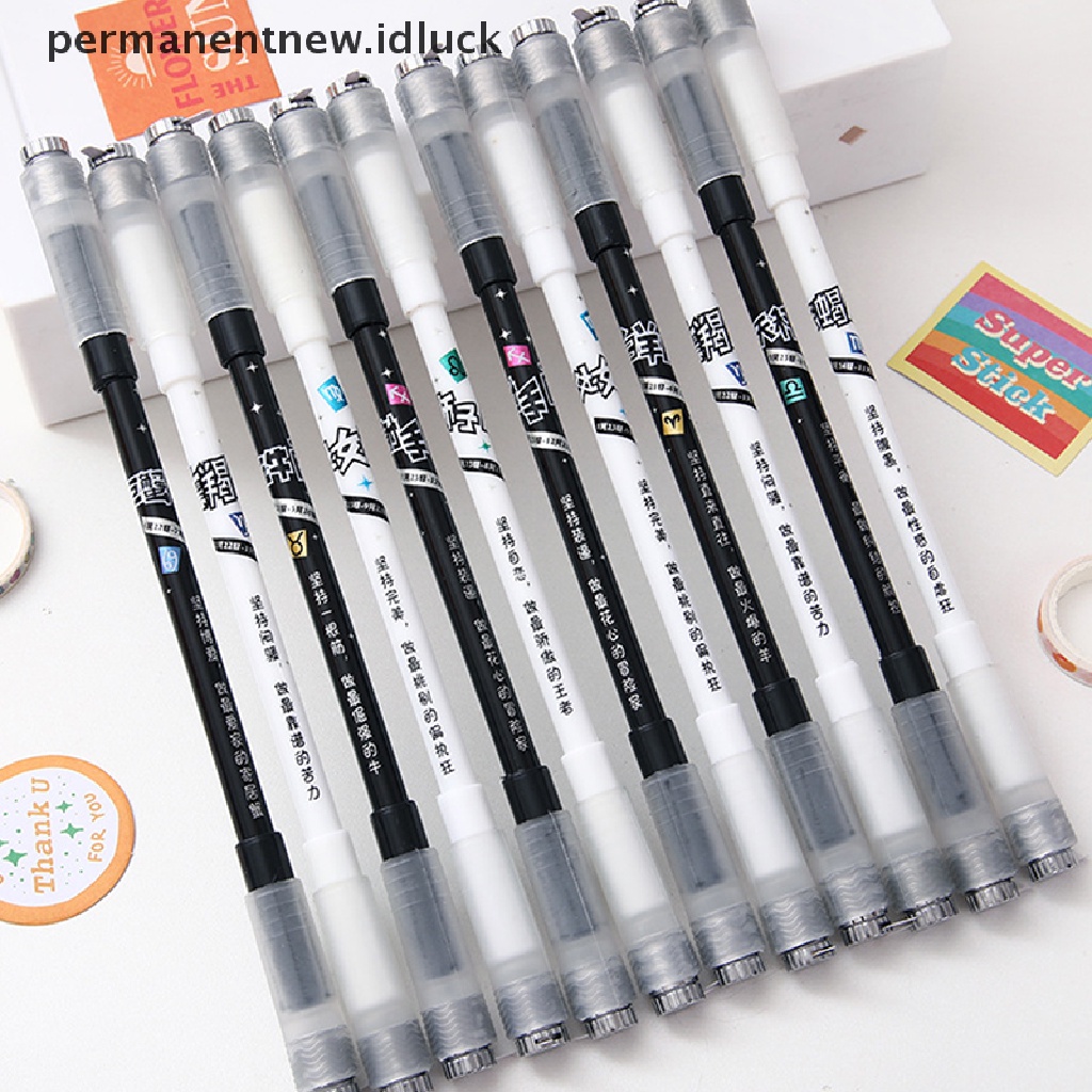 Pulpen Gel Led Putar 12 Rasi Bintang Untuk Alat Tulis Pelajar